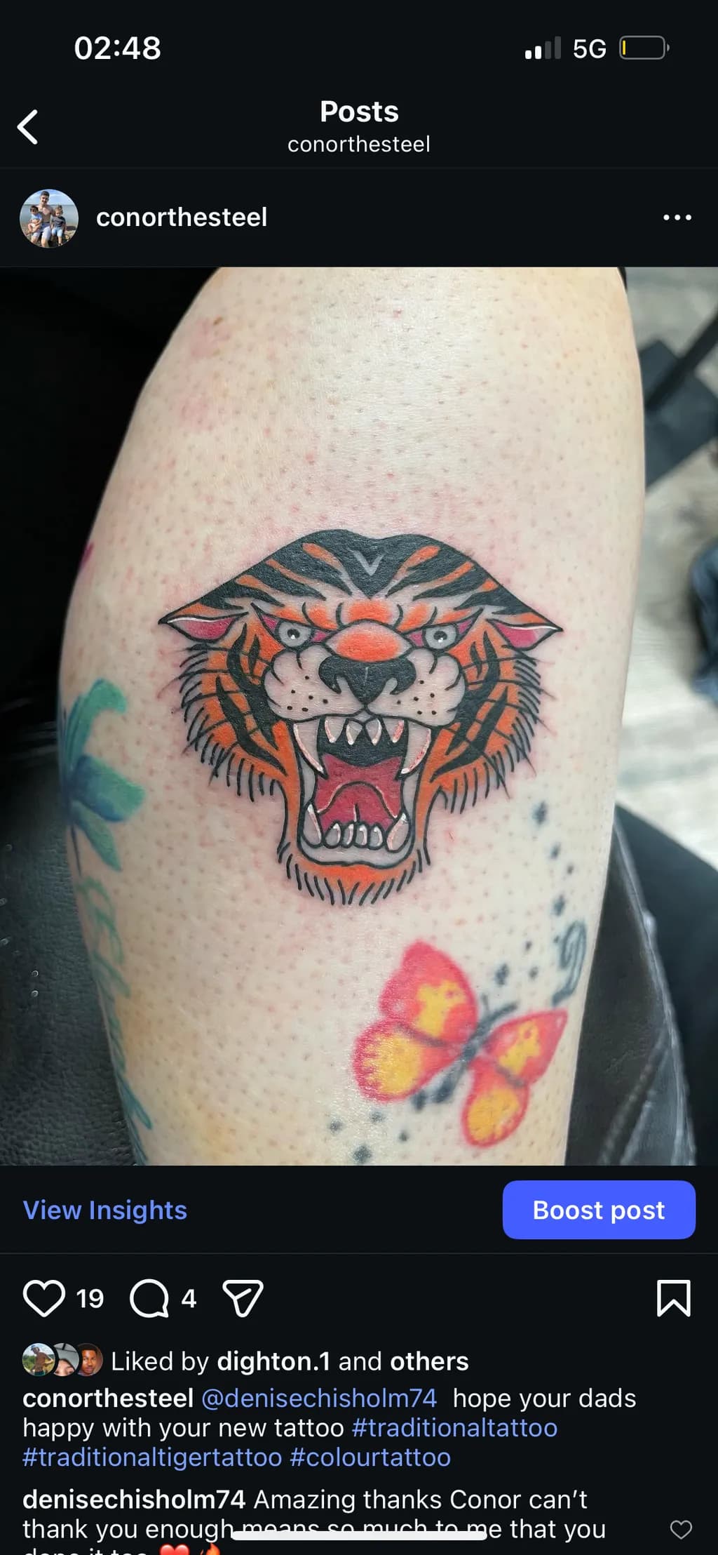 Traditional Tiger Tattoo