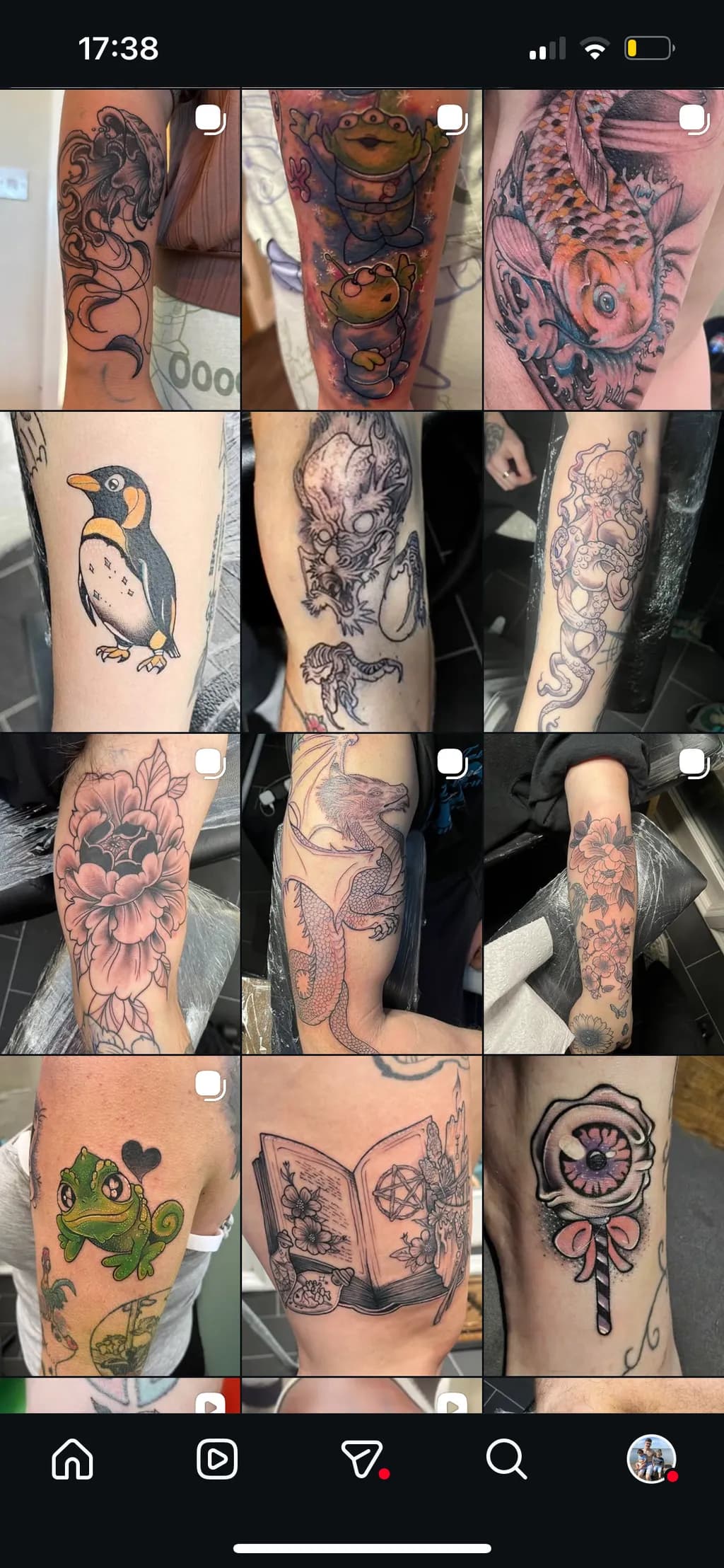 Colorful Animal Tattoos