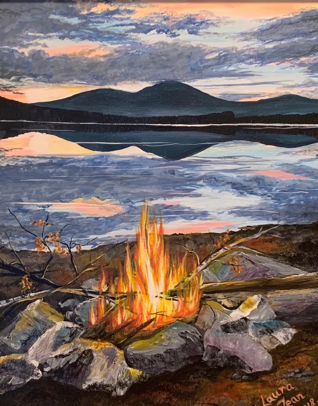 Campfire Reflection