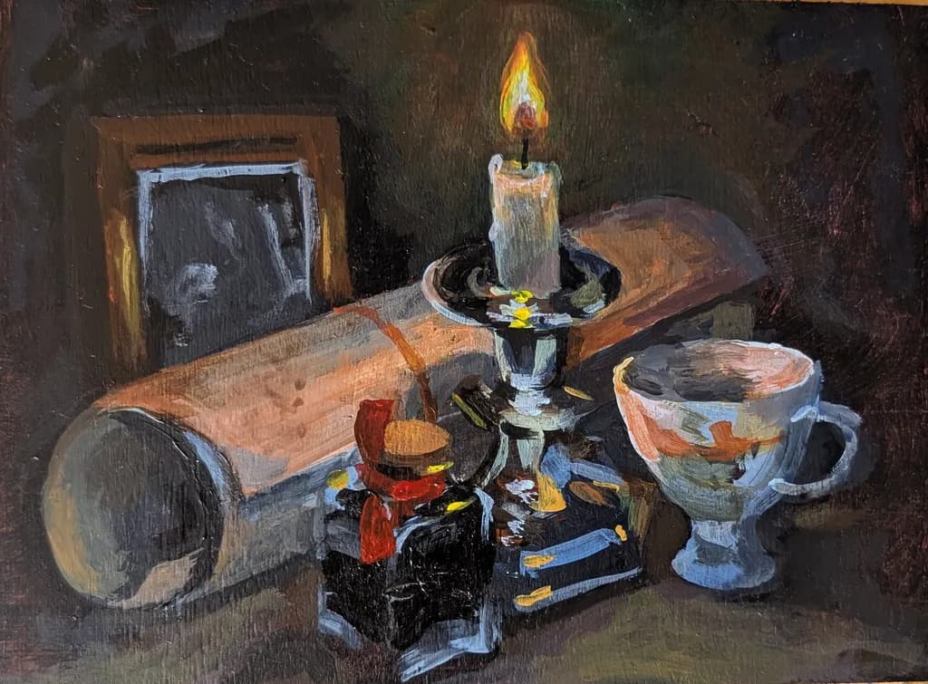 Candlelit Still Life