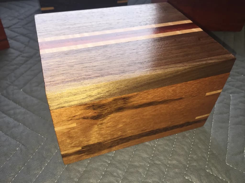 Striped Walnut Box