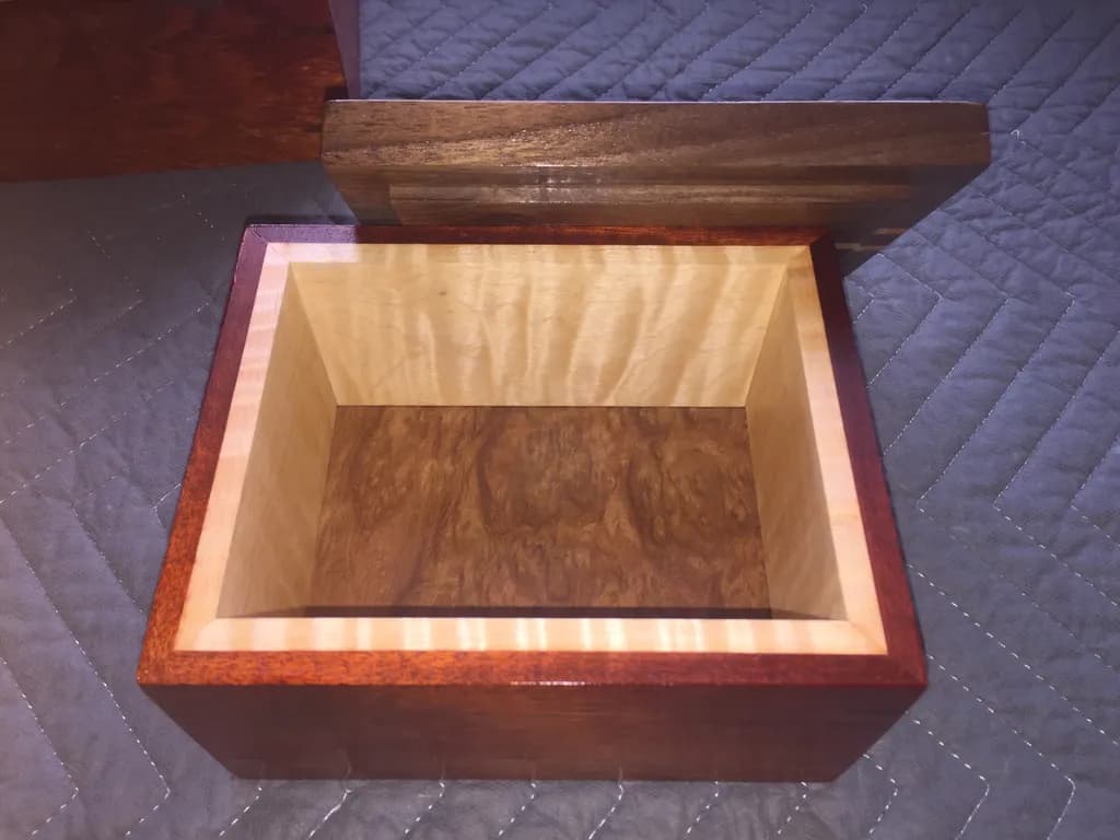 Mixed Wood Keepsake Box