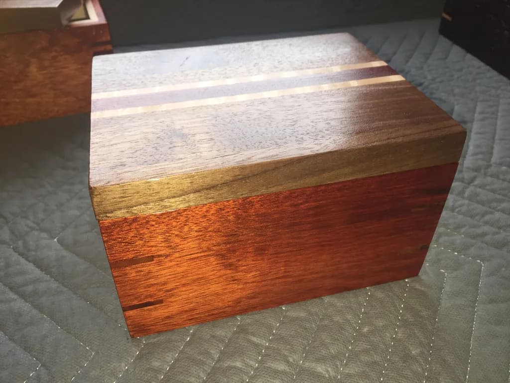 Mixed Wood Keepsake Box