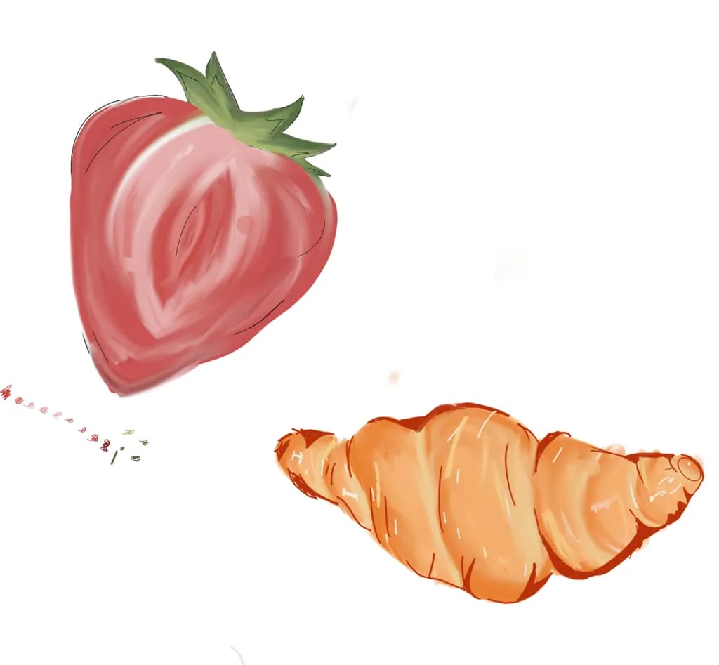 Strawberry and Croissant Duo