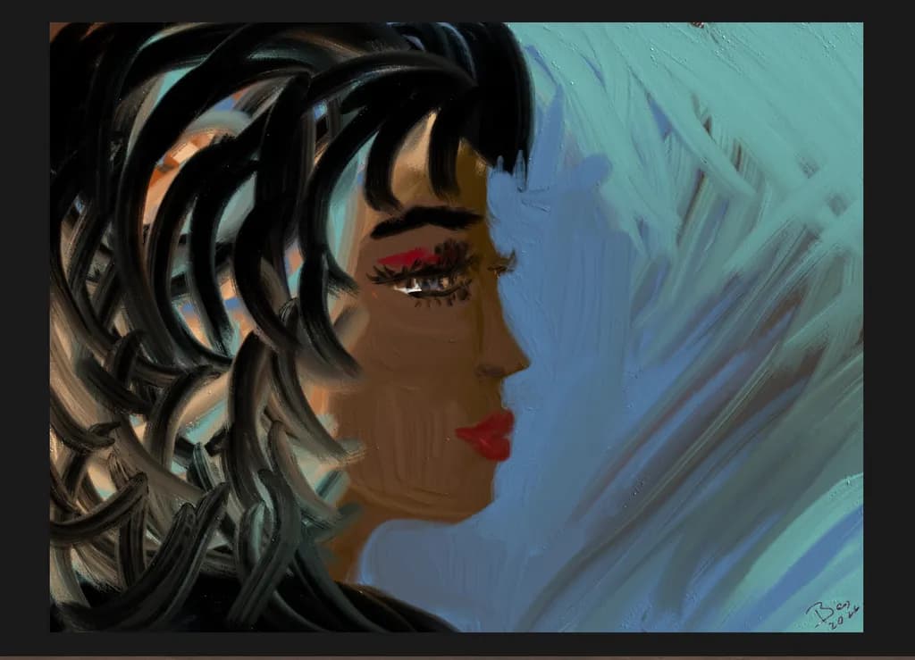 Abstract Profile Portrait