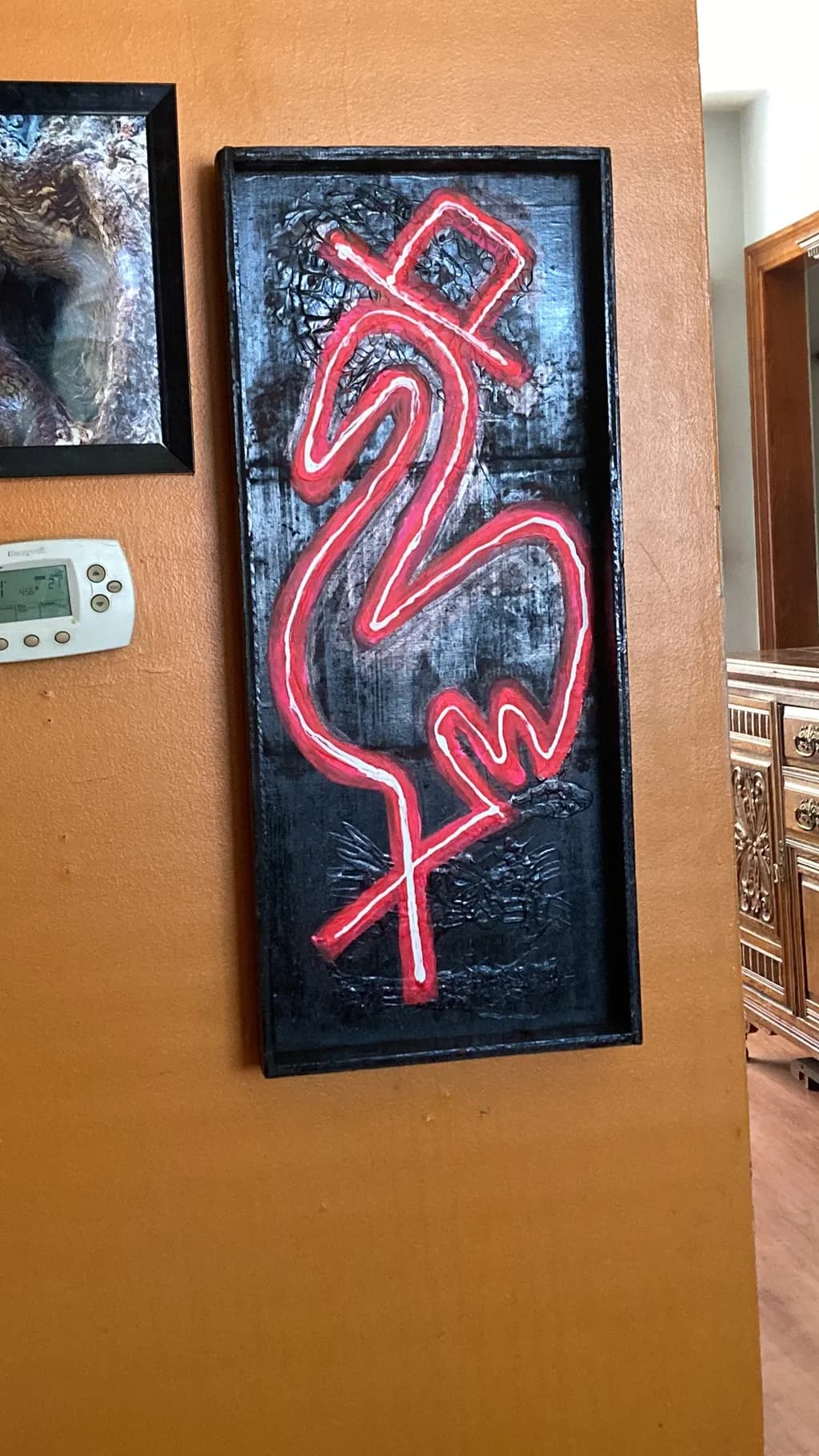 Neon Bird Outline