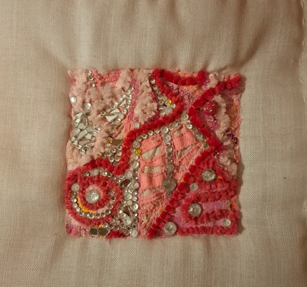 Crimson Mosaic Patch