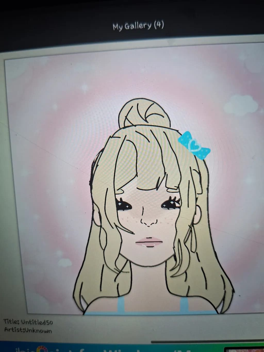 Blue Bow Girl