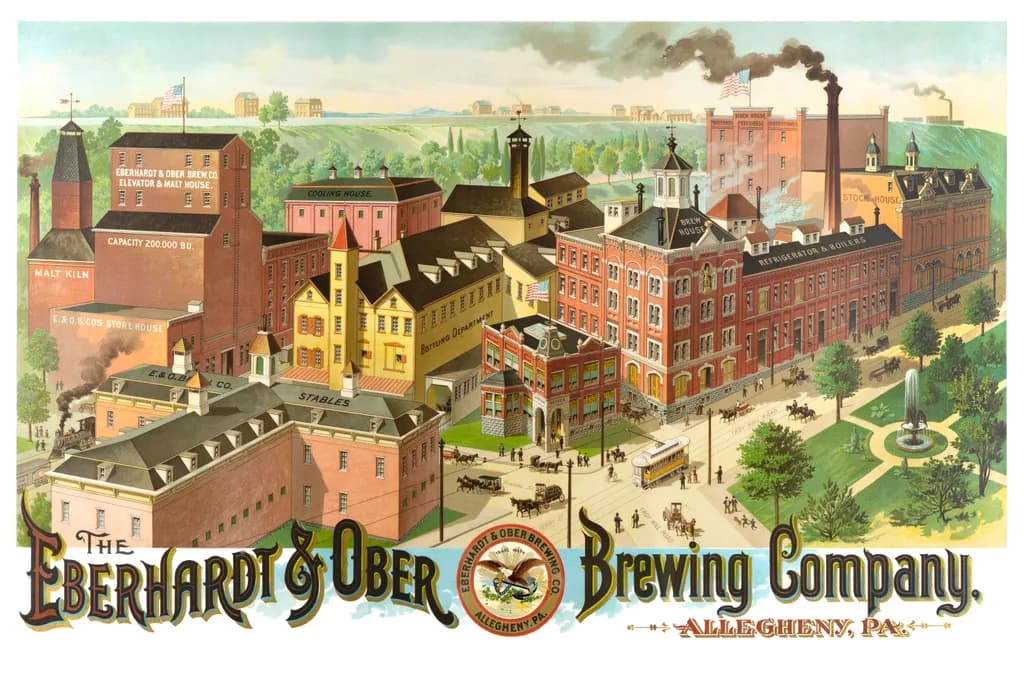 Eberhardt & Ober Brewery Illustration