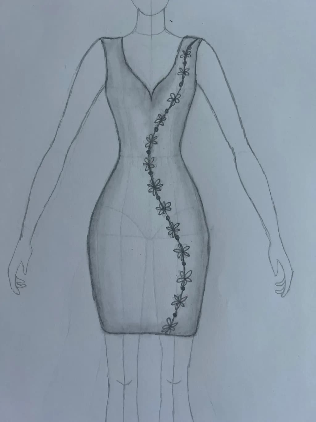 Floral Curve Dress