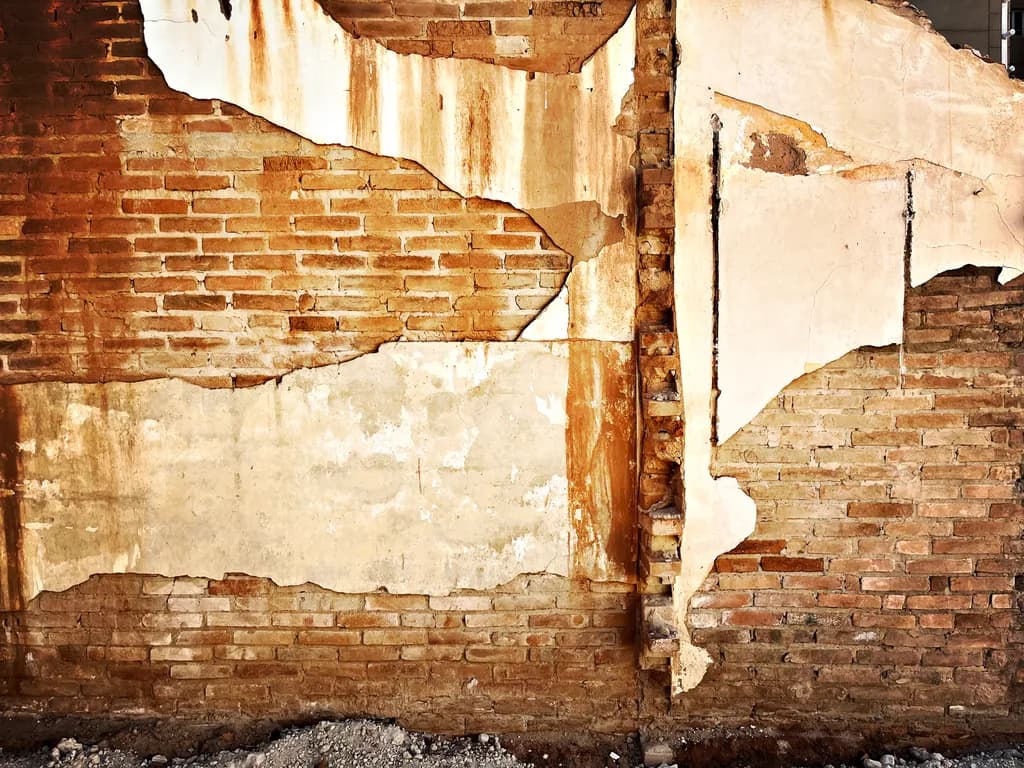 Weathered Brick and Plaster