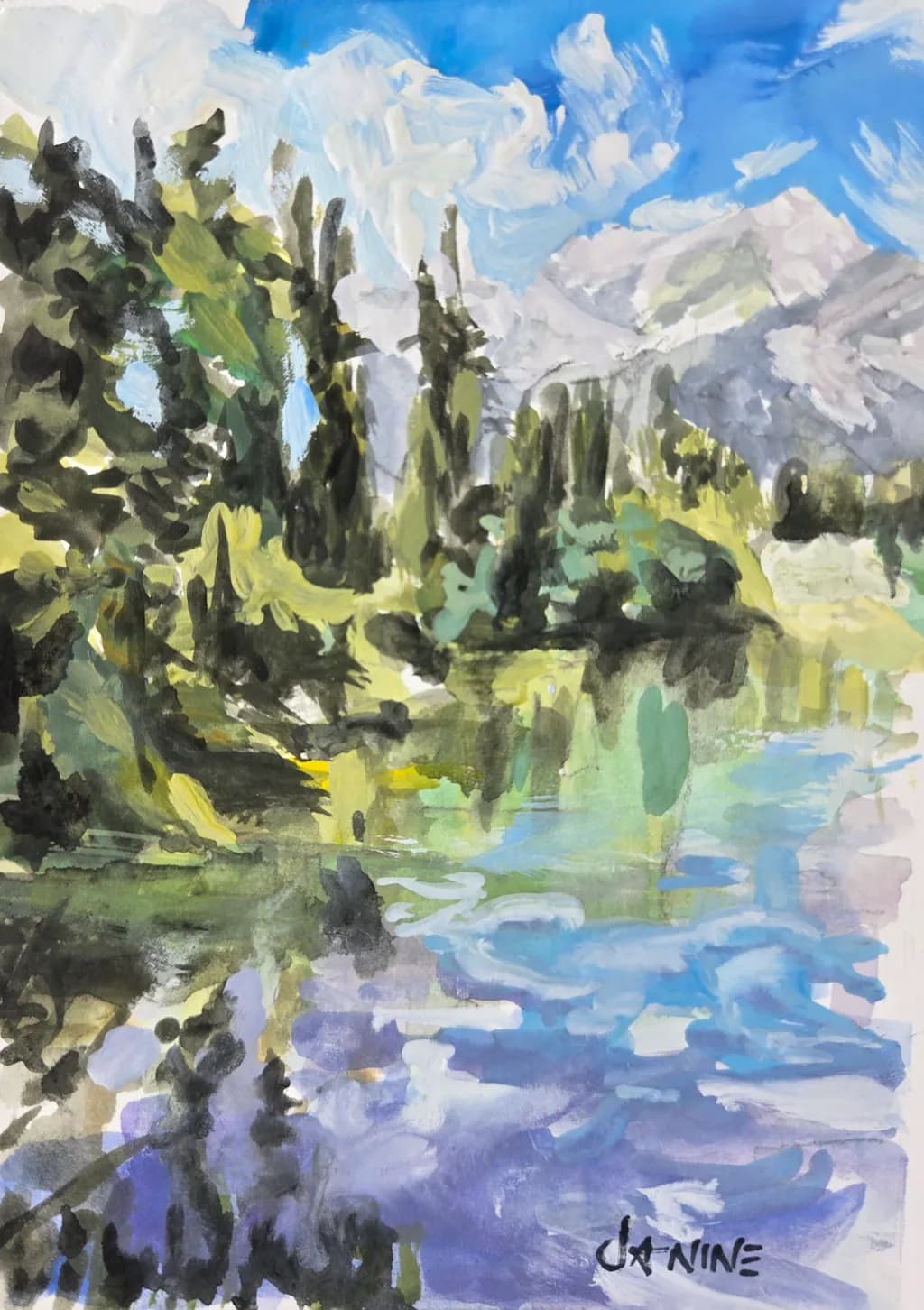 Water Dance - Forgetmenot Pond, Bragg Creek