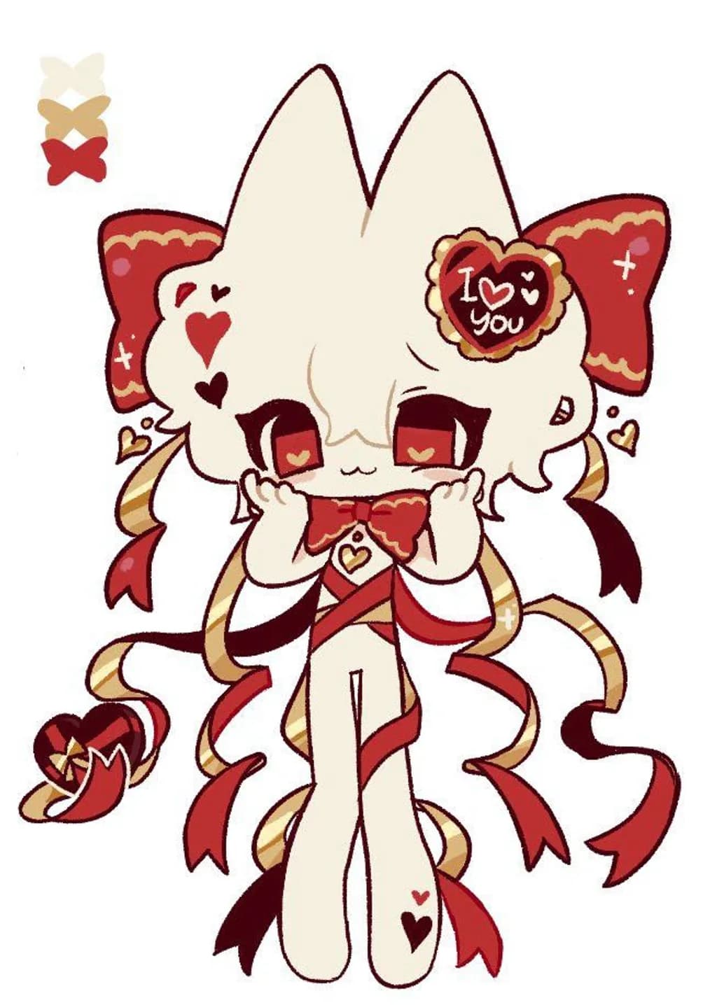 Heart Ribbon Charm