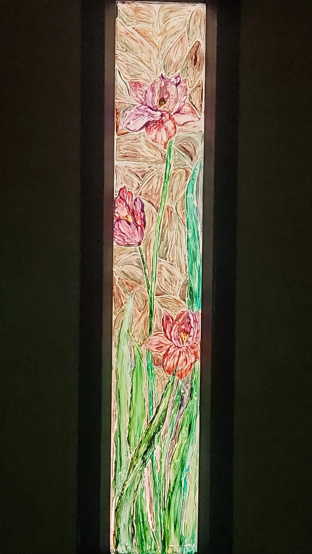 Tall Floral Panel