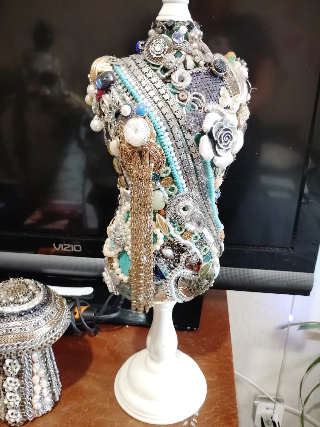 Bejeweled Mannequin Bust
