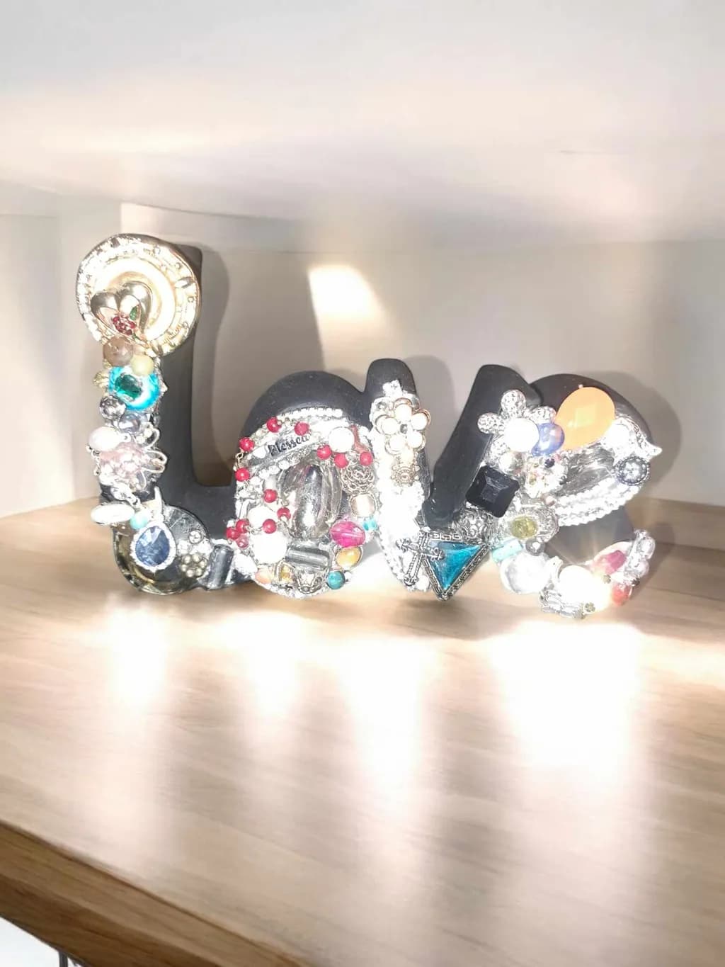 Beaded Love Sculpture