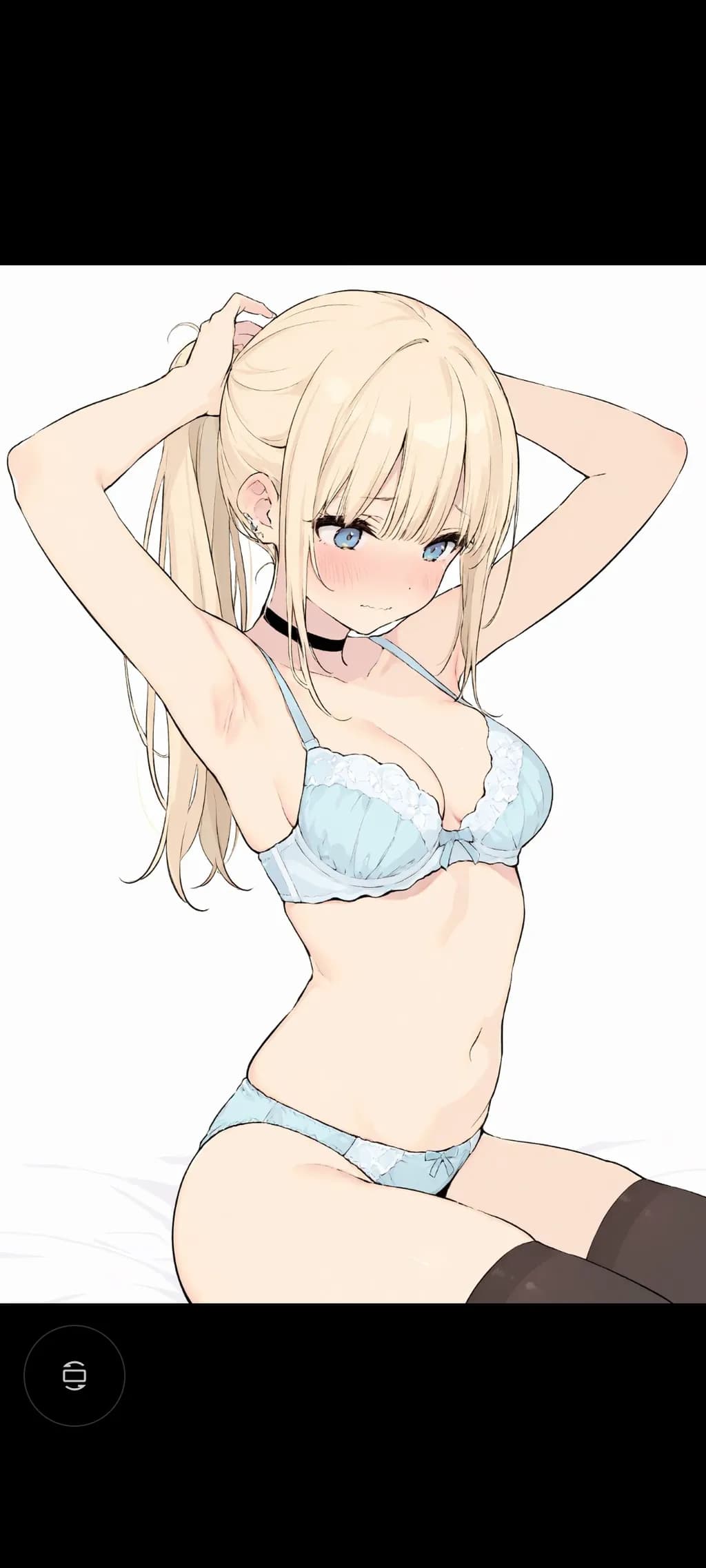 Delicate Blue Lingerie