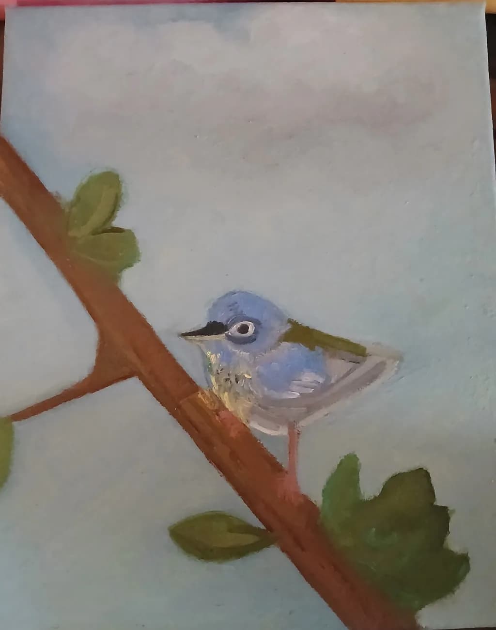 Perched Bluebird
