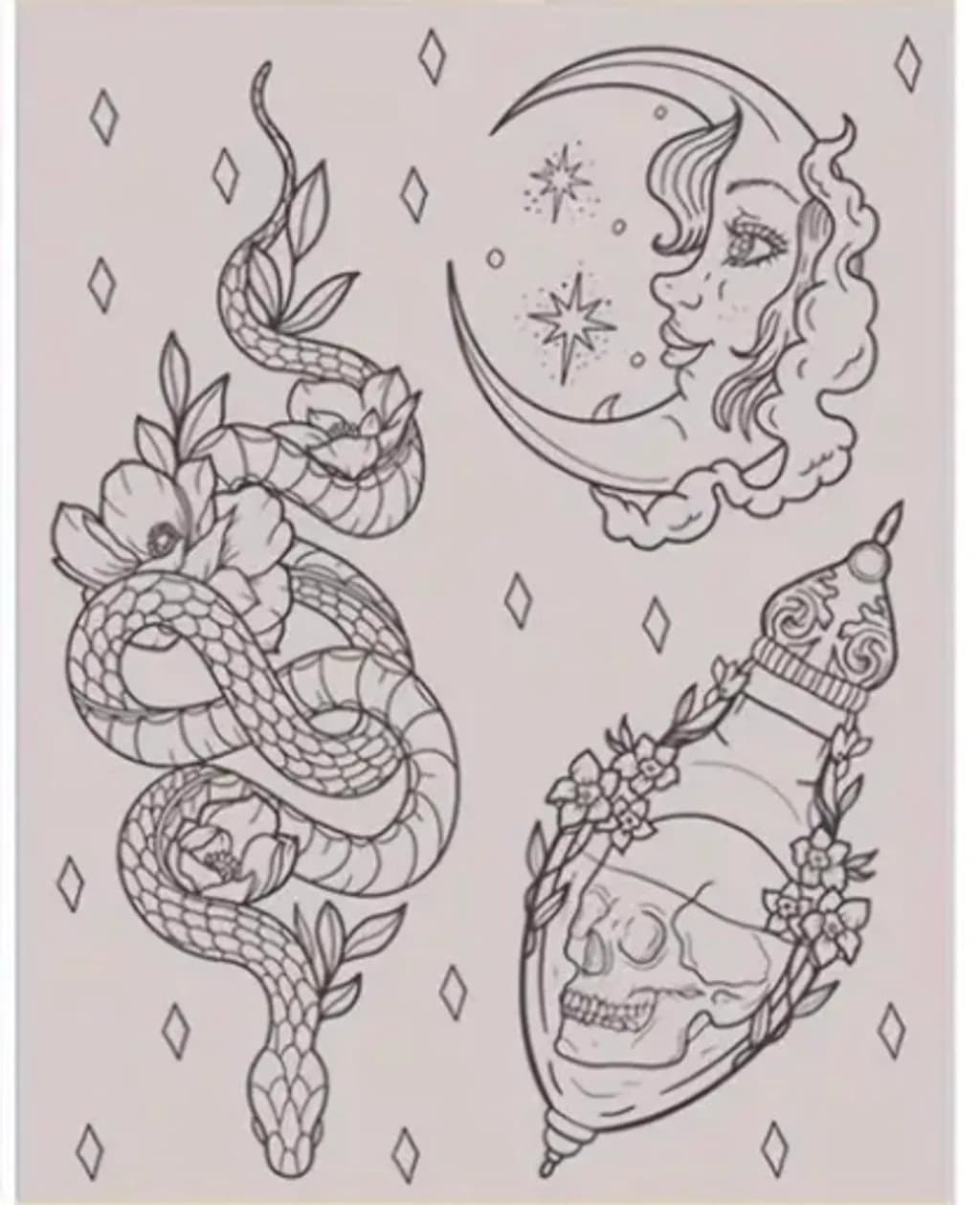 Moonlight Serpent Skull