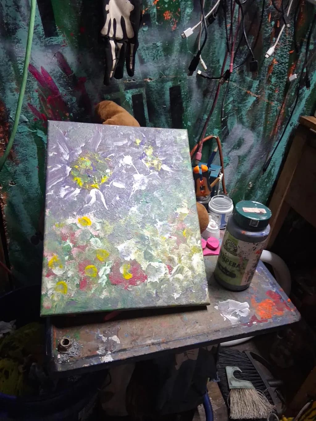 Abstract Floral Canvas