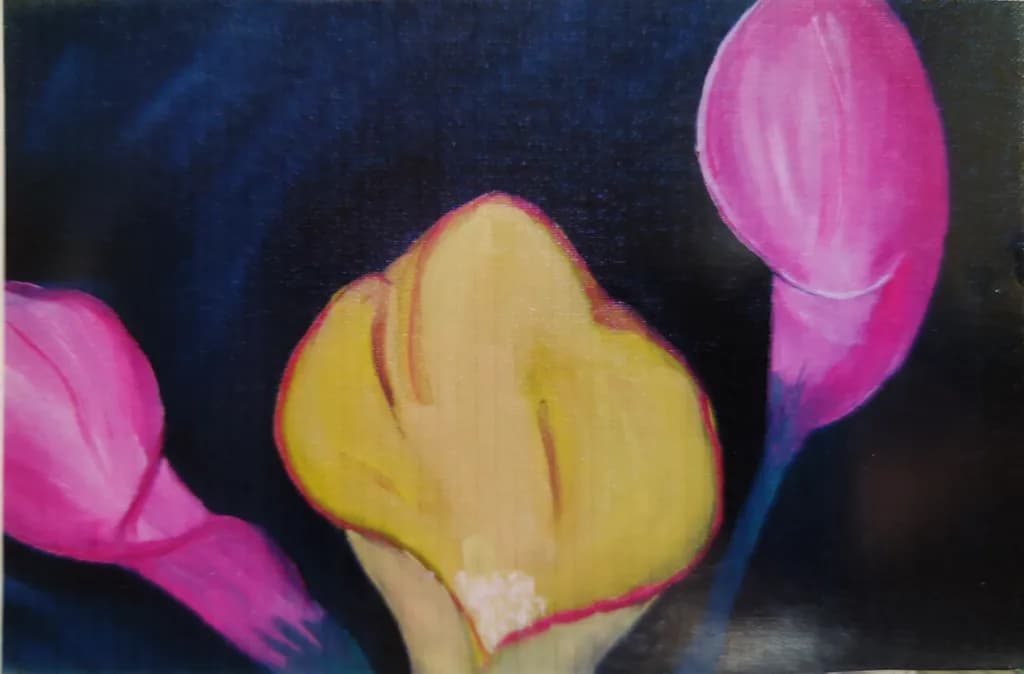 Pink and Yellow Blooms