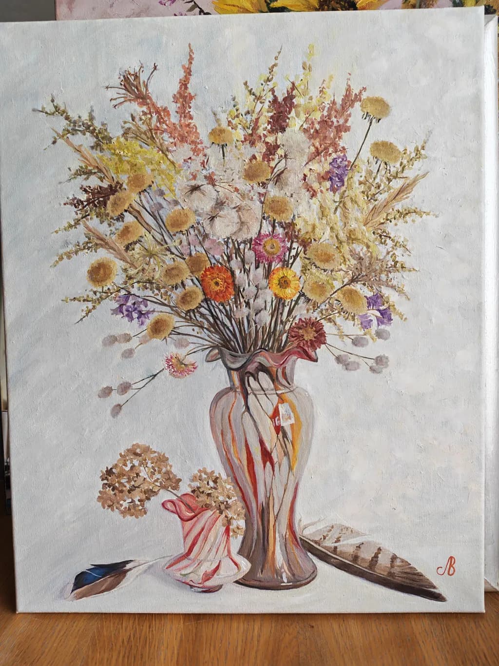 Dried Flowers in Vase