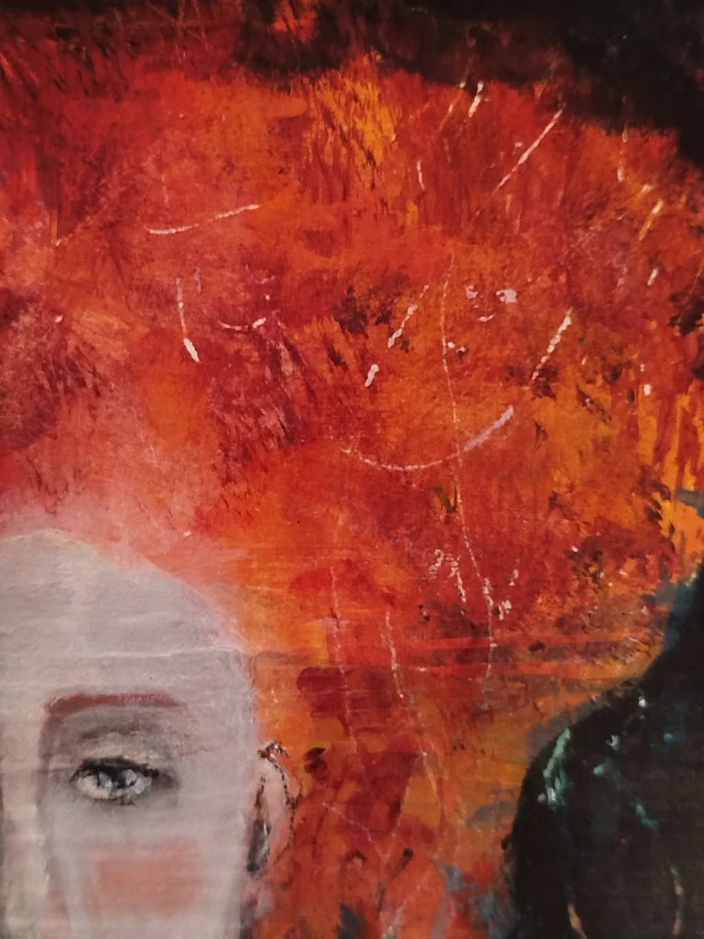 Red Portrait Texture