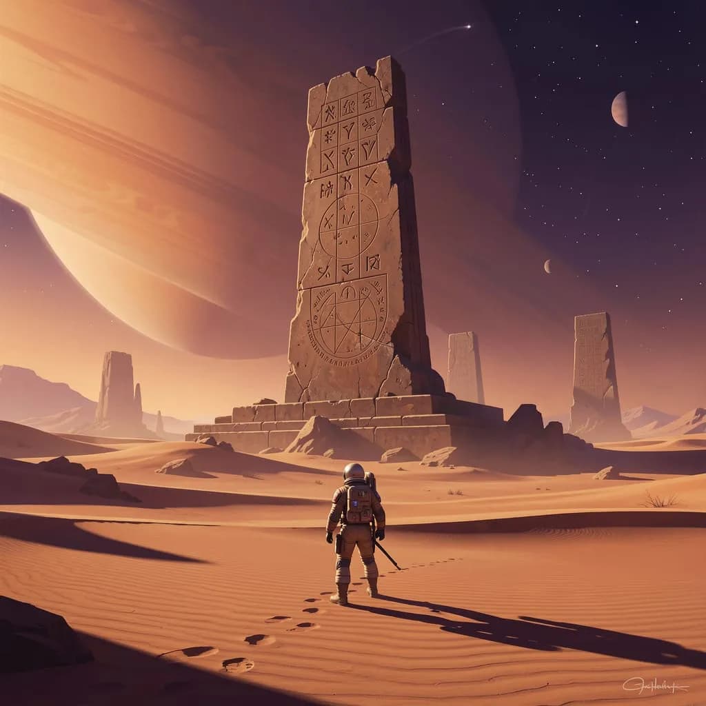Alien Monolith Encounter