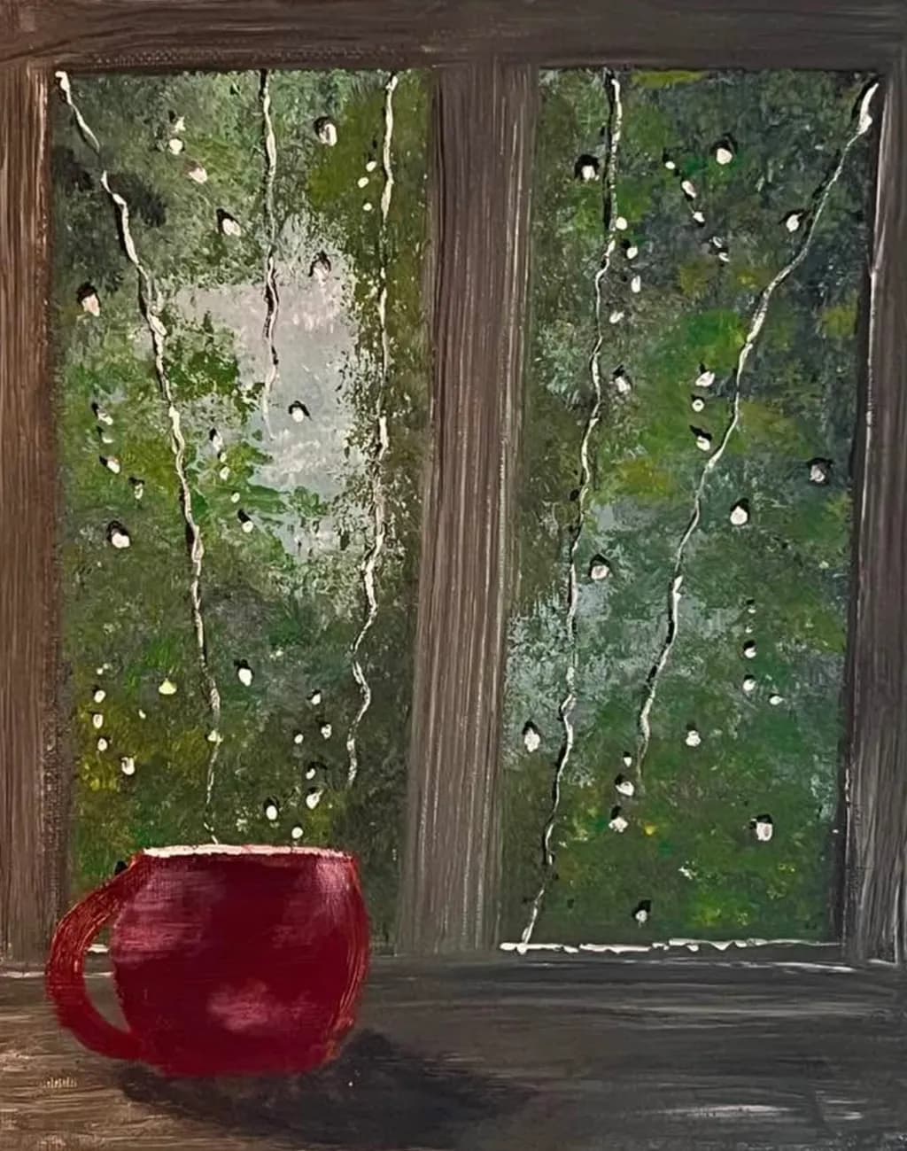 Rain-Soaked Reflection
