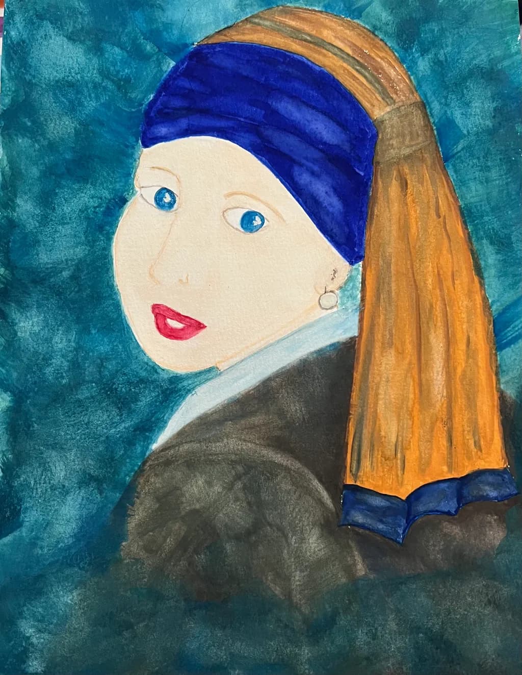 Blue Headscarf Portrait