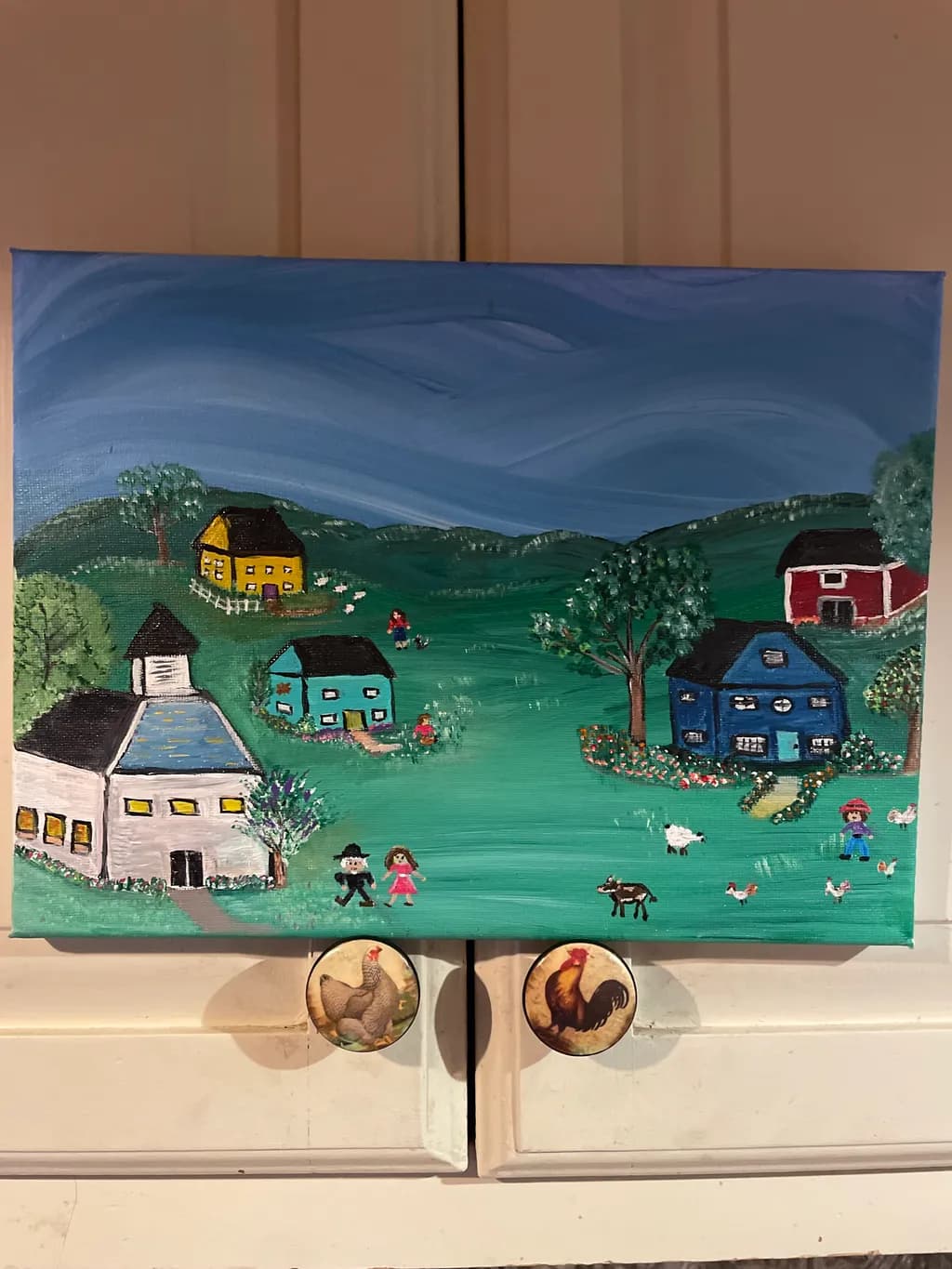 Countryside Village Scene