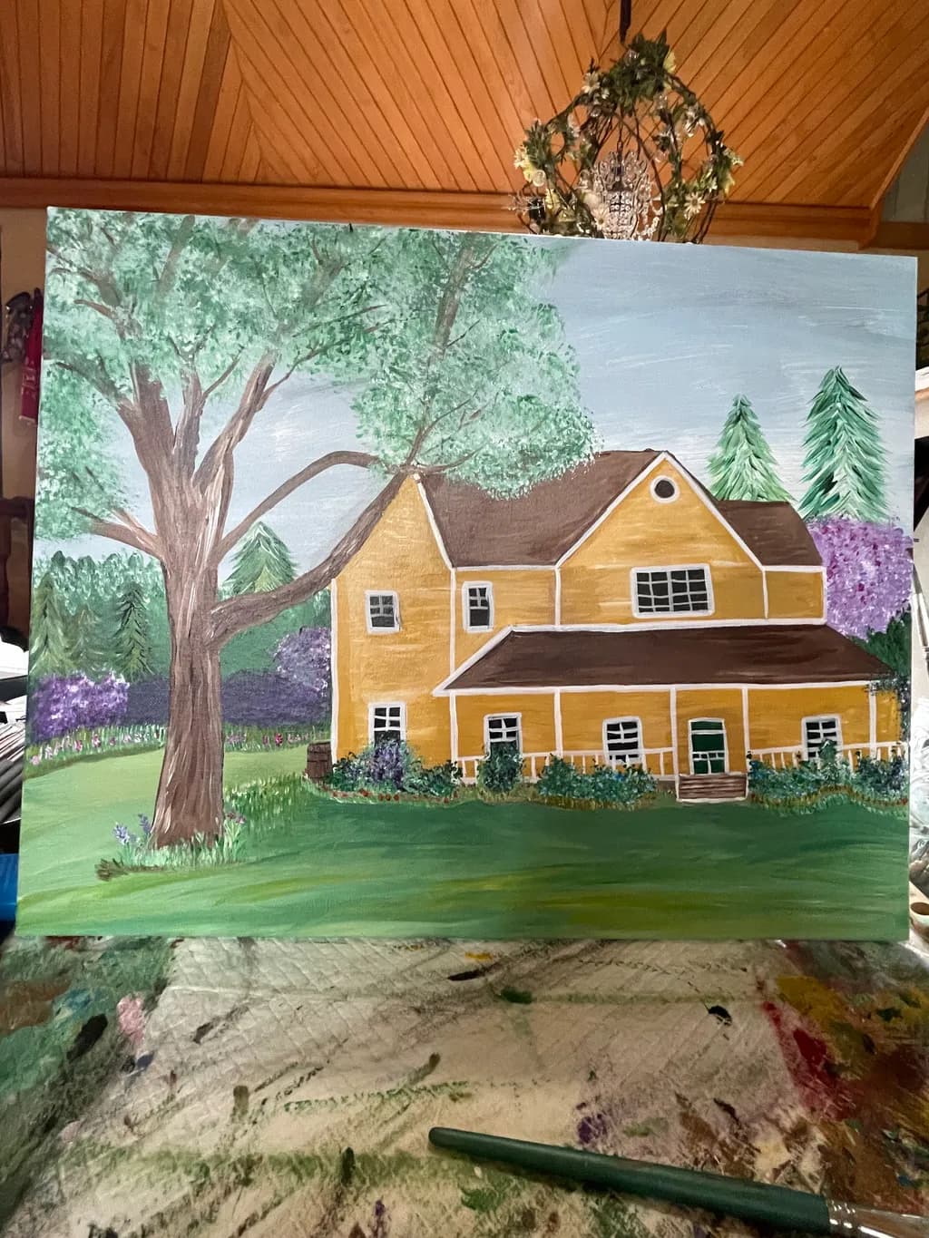 Yellow Farmhouse Garden