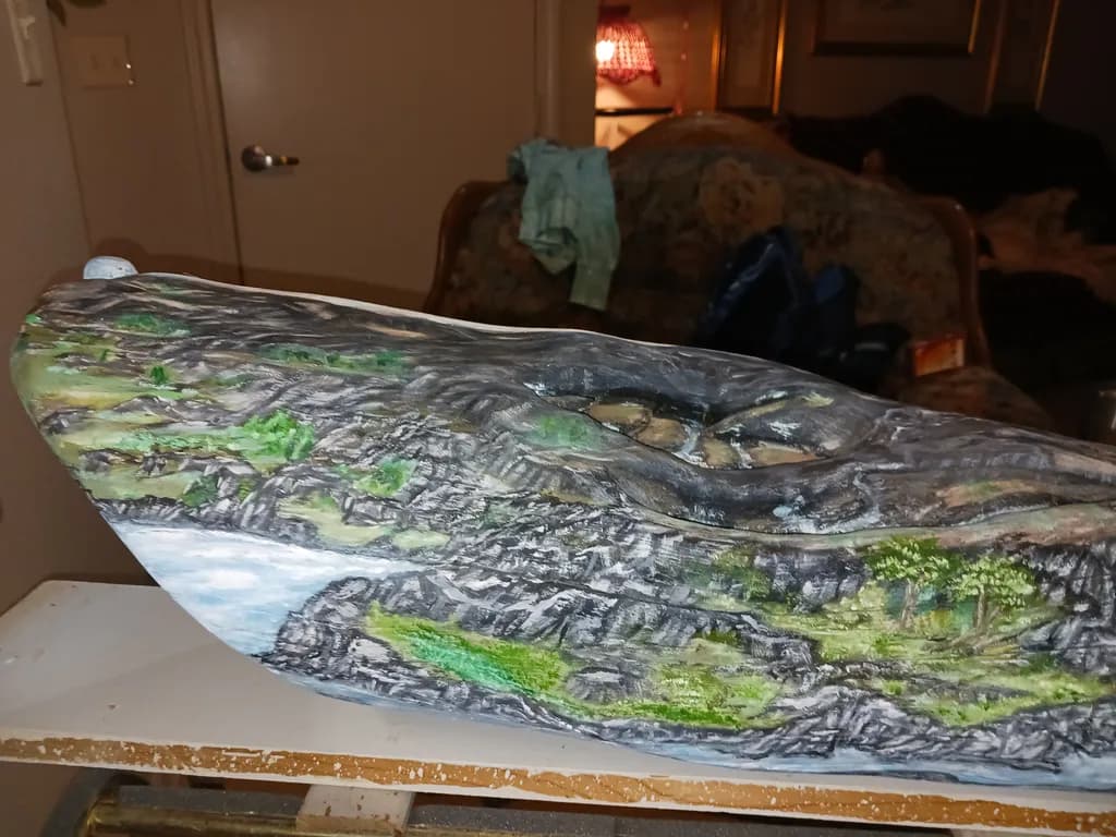 Carved Landscape Panorama