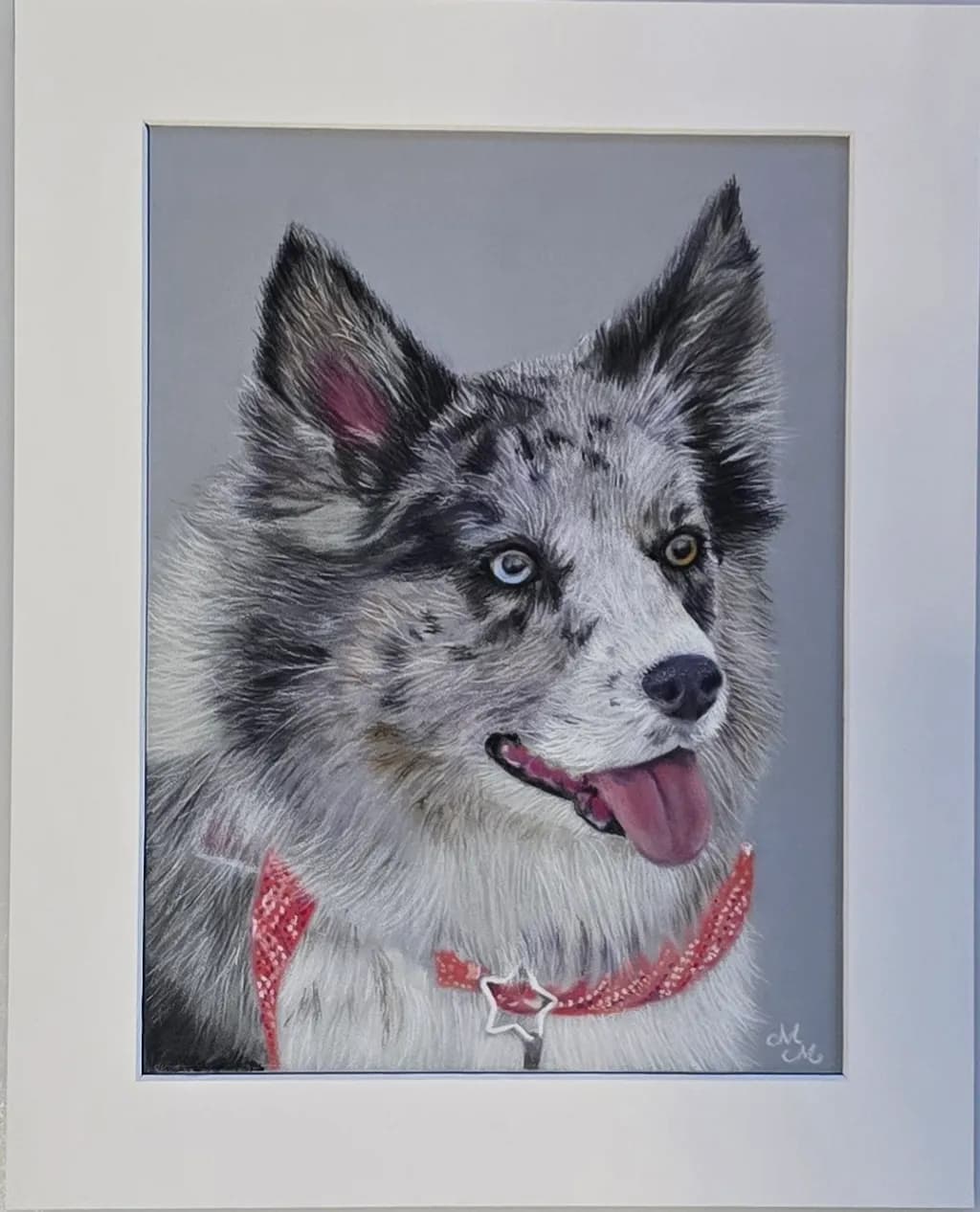 Blue-Eyed Dog Portrait