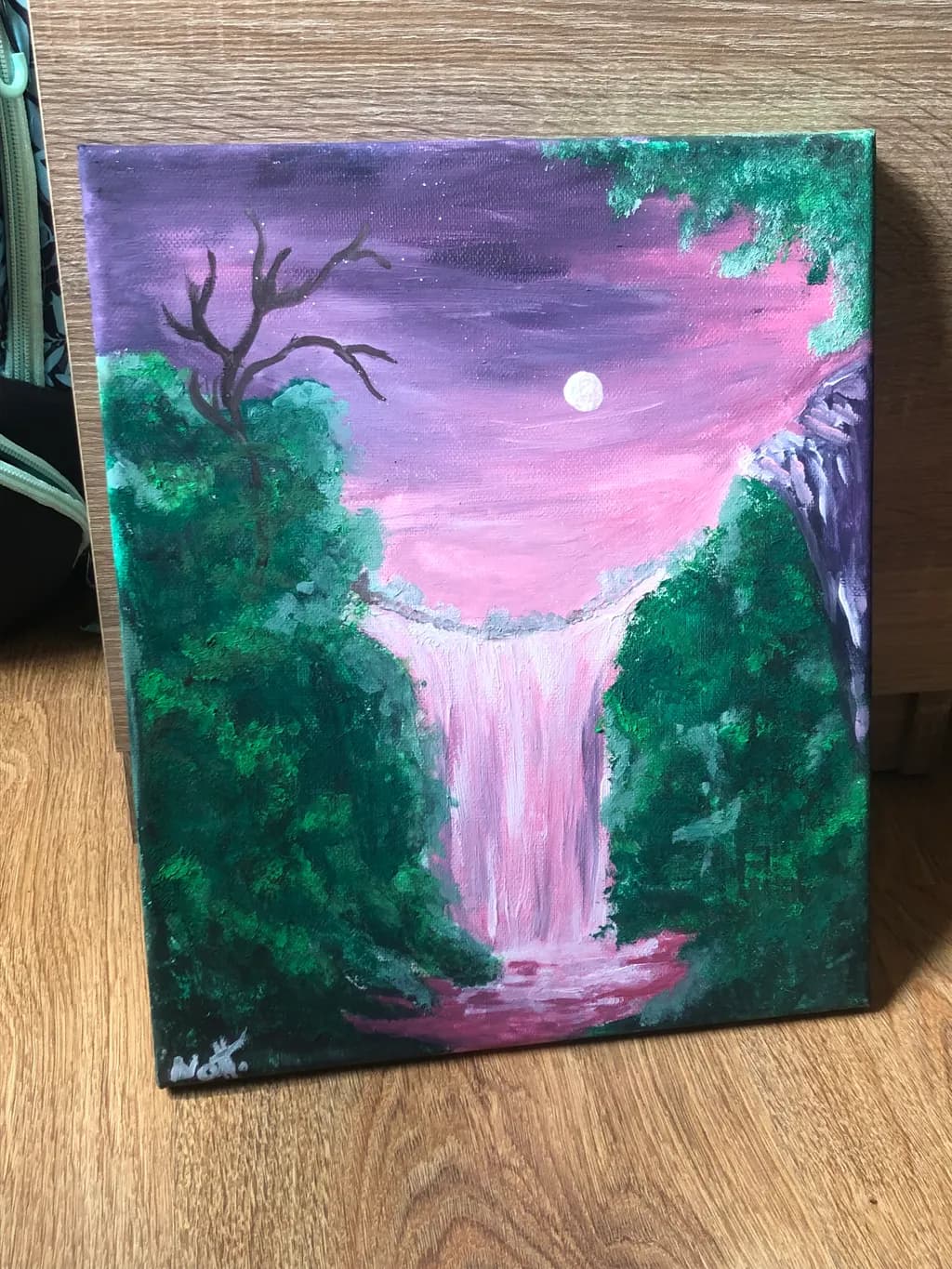Moonlit Cascade