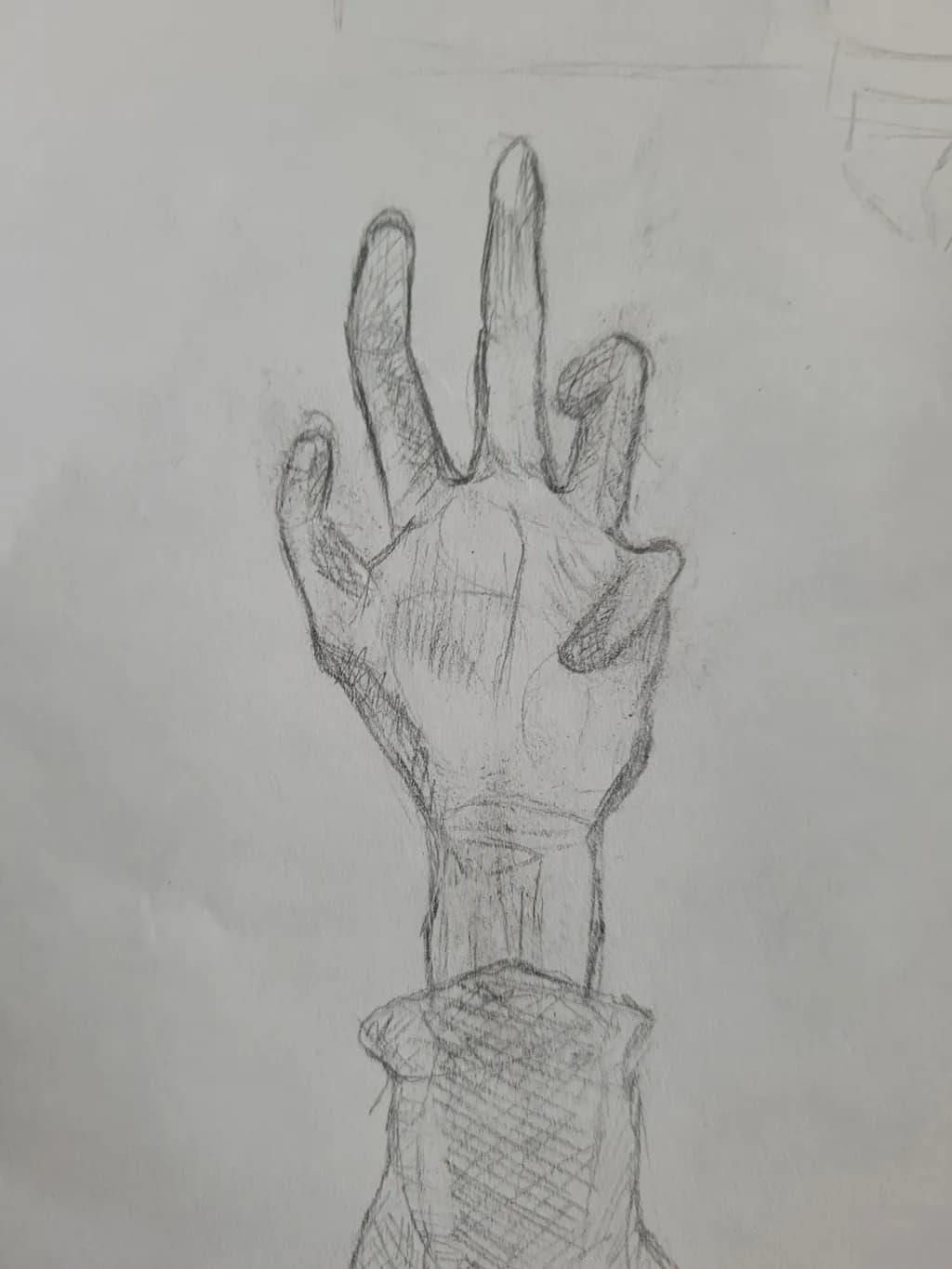 Reaching Hand Sketch