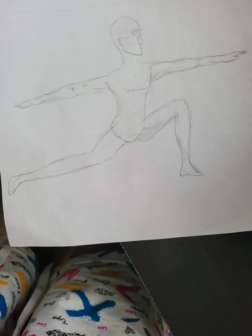 Yoga Lunge Sketch