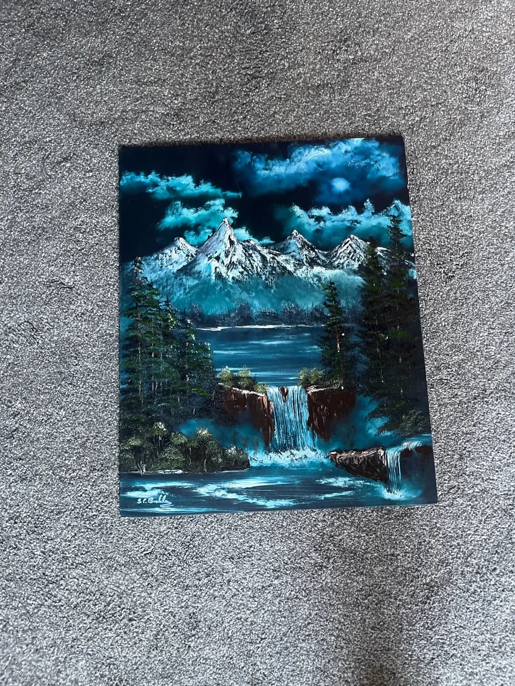 Moonlit Cascade