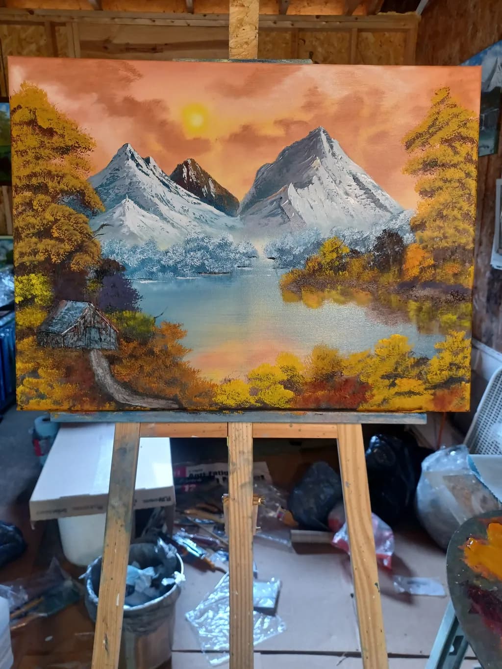 Sunlit Mountain Refuge