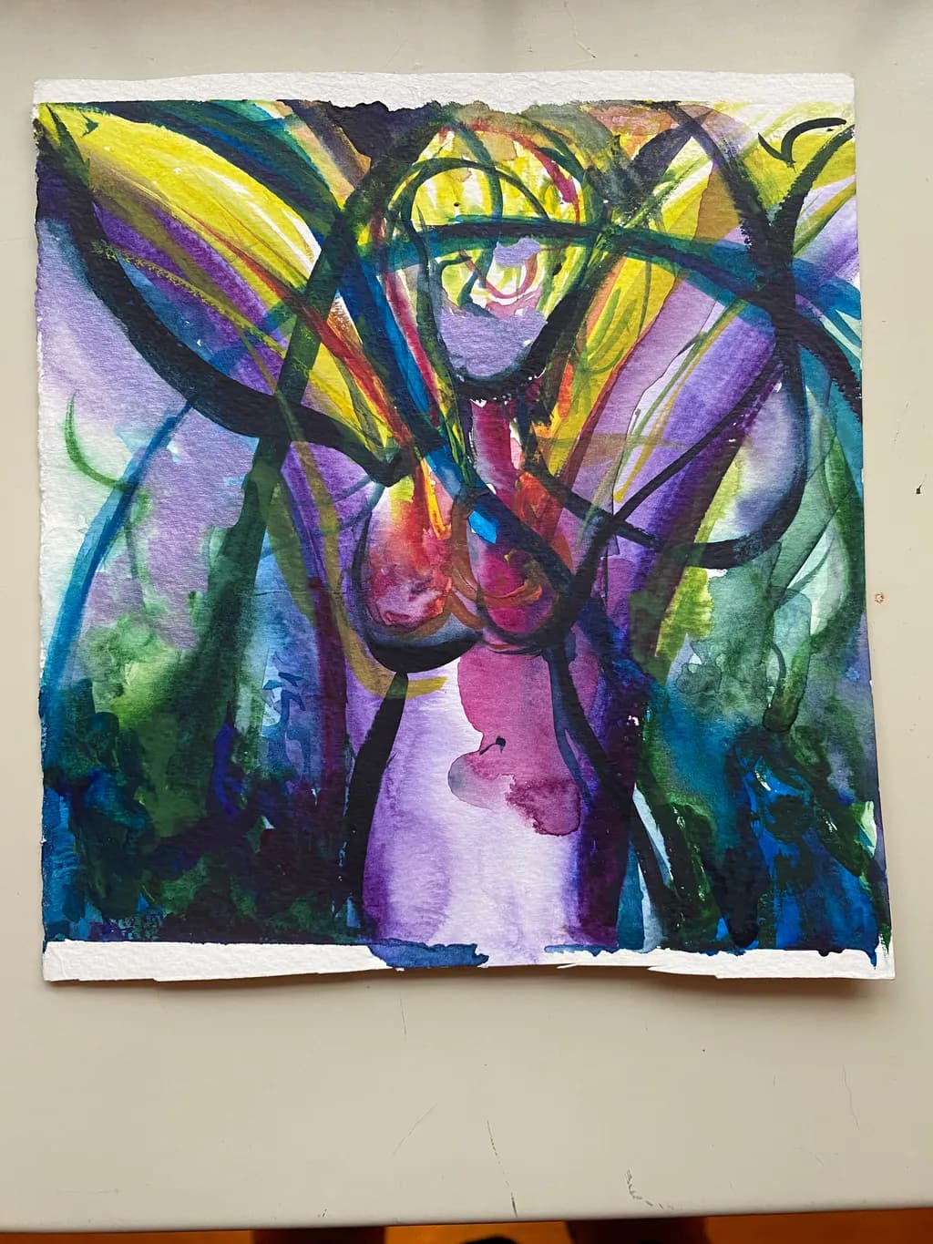 Dynamic Figure in Color