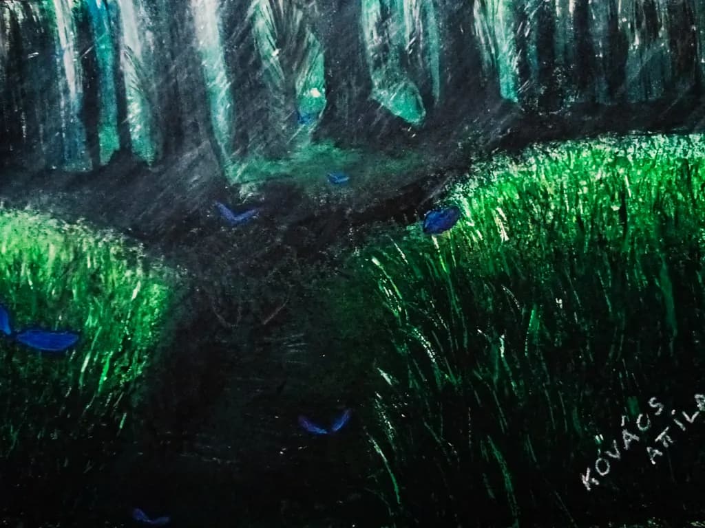 Forest Path at Dusk