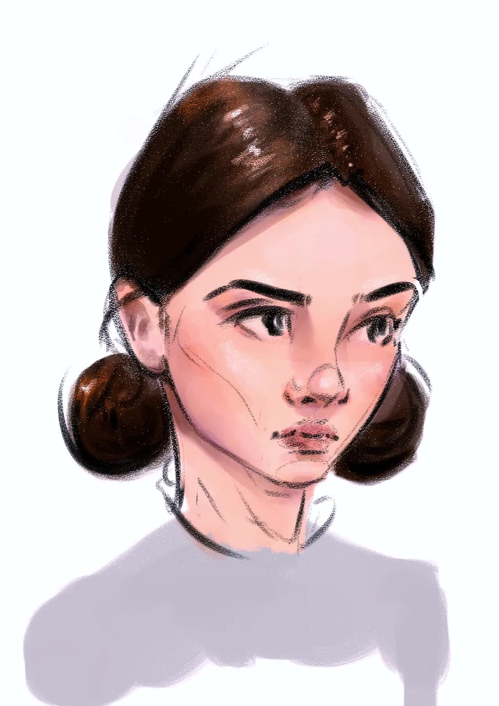 Pensive Glance