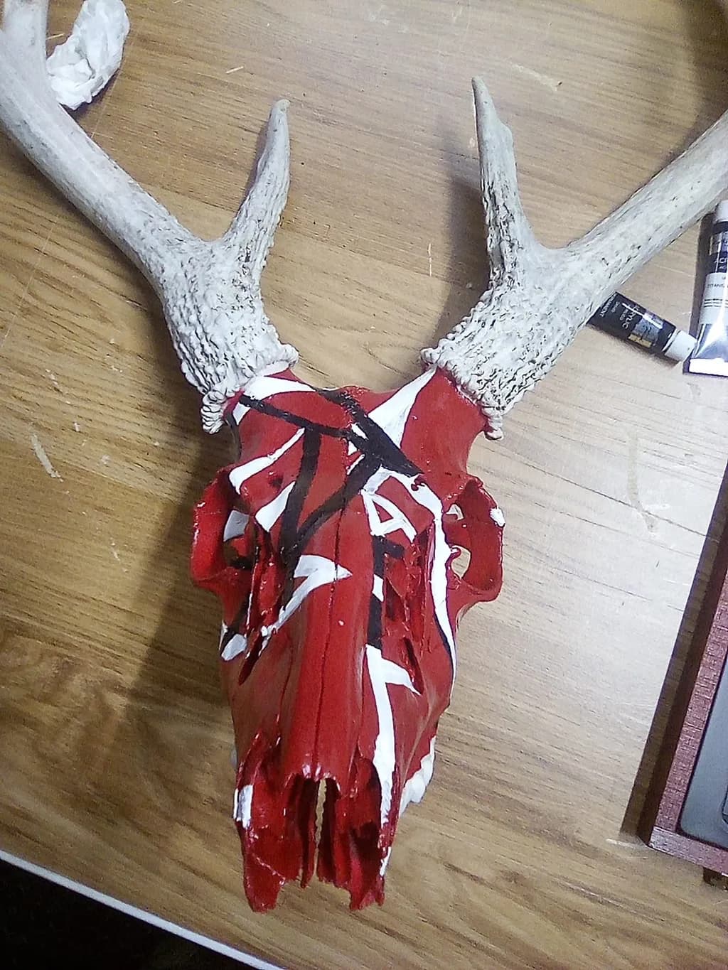 Red Tribal Skull