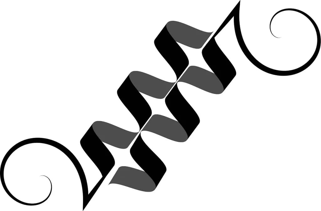 Twisted Ribbon Swirl