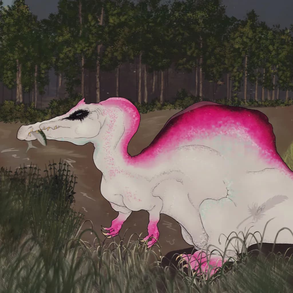 Pink Spinosaurus