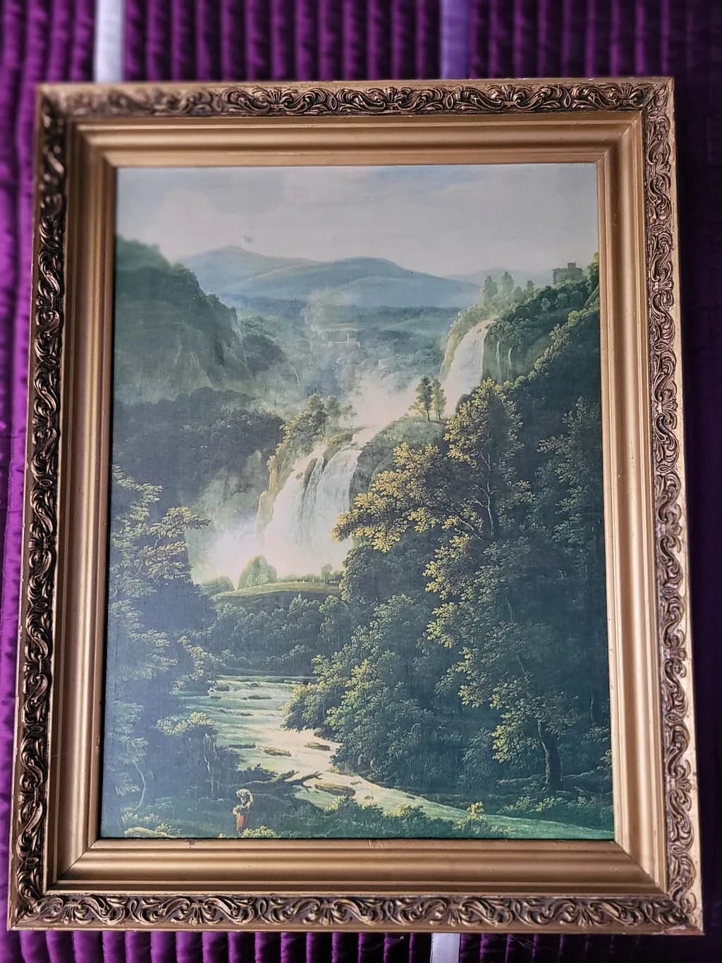 Misty Waterfall Valley