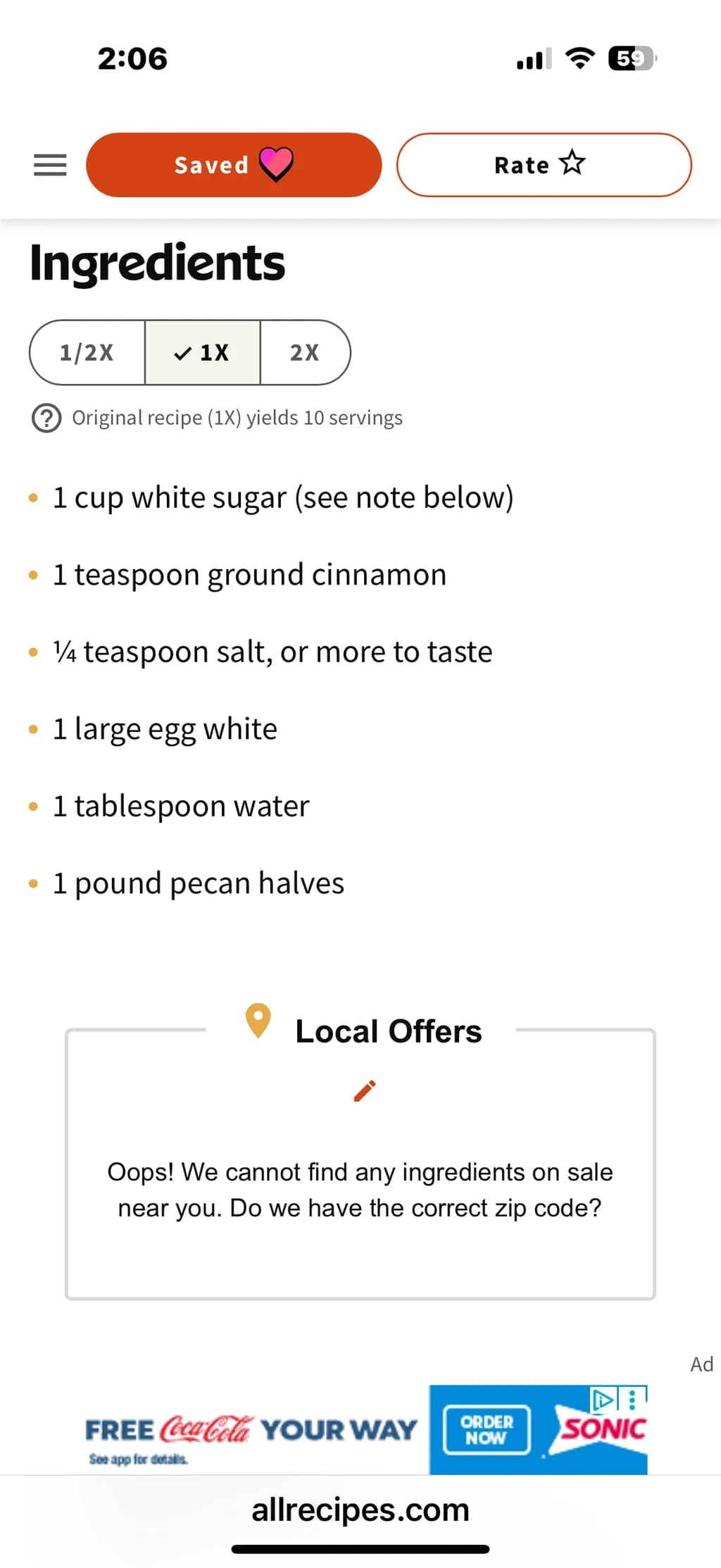 Pecan Cinnamon Glaze