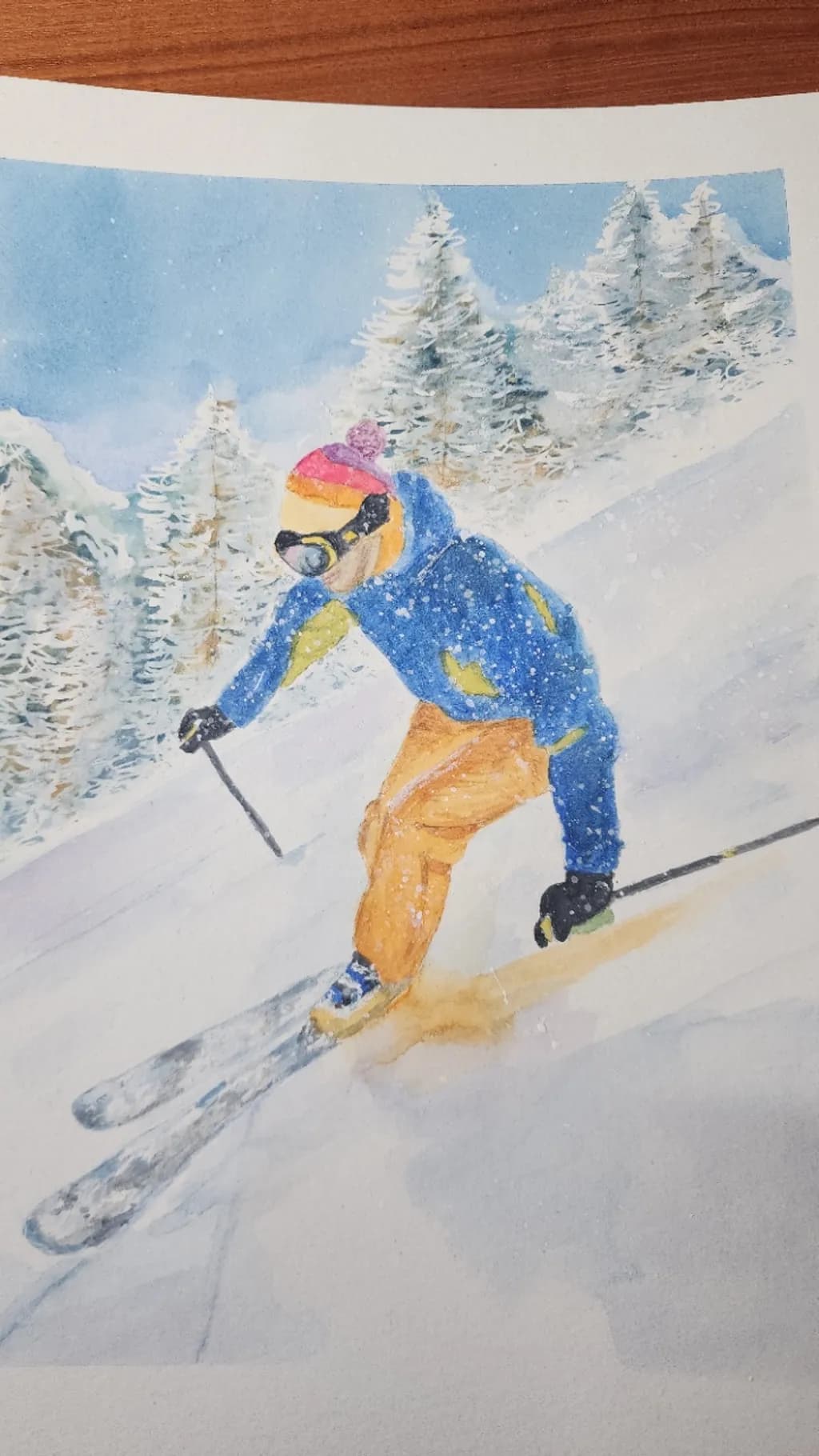 Skier in Motion