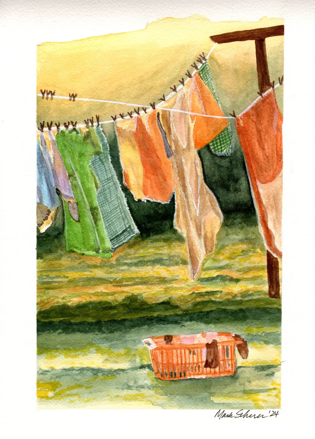 Laundry Day Outdoors