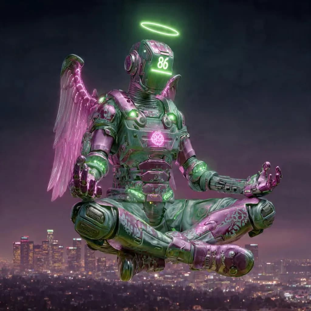 Cyber Angel Meditate
